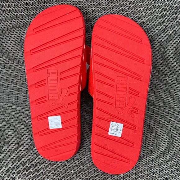 Puma Cool Cat 2.0 Mens Size 10 Red Slides Comfortable Casual Footwear - Picture 5 of 5